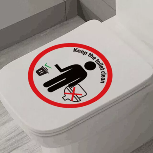 Aufkleber Für Die Toilettenspülung PVC Dekorativer Badezimmer-Wandaufkleber