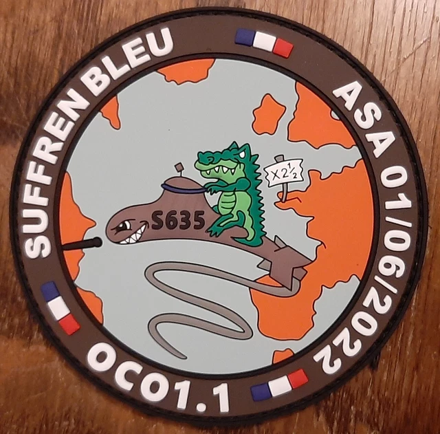 PATCH MARINE NATIONALE CAP BRUN Cercle BDD TOULON ORIGINAL GSBDD Scratch EUR 29,99 - FR