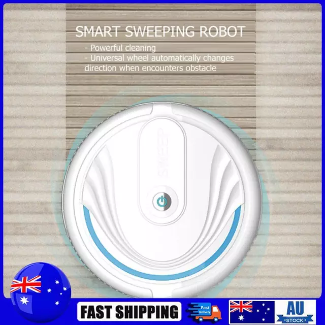 Household Electric Sweeper Low Noise Ultra-thin for Home Cleaning (White)