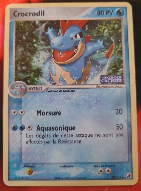 Pokemon - Crocodil Holo Reverse 38/115 - Ex Forces Cachées - Français Fr