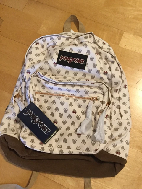 JANSPORT X DISNEY Right Pack Expressions Luxe Minnie Backpack Light Beige $85.00 - PicClick JANSPORT X DISNEY Right Pack Expressions Luxe Minnie Backpack Light Beige $85.00 - PicClick