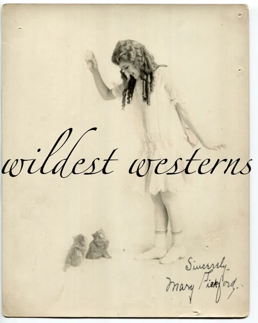 RARE MARY PICKFORD Vintage Photo SEXY Original Leggy Signed Portrait w