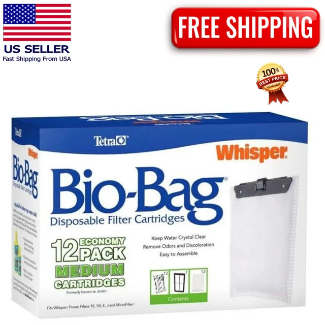Tetra Whisper Bio-Bag Replacement Cartridge Unassembled Large 12pk