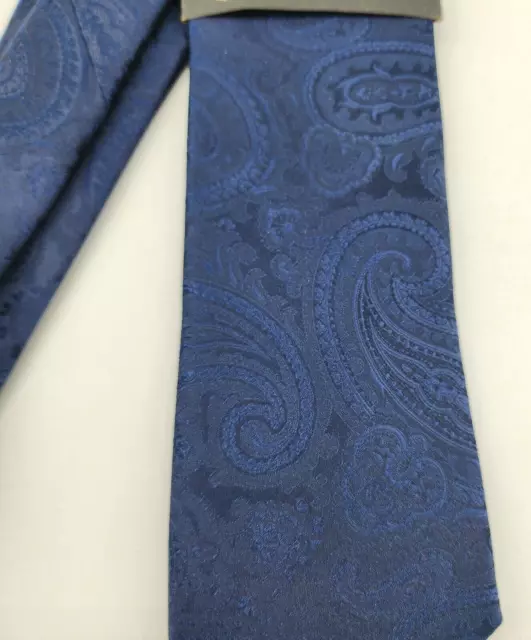 NEW DOCKERS BLUE Paisley Hand Made Neck Tie 100% Polyester $14.99 ...