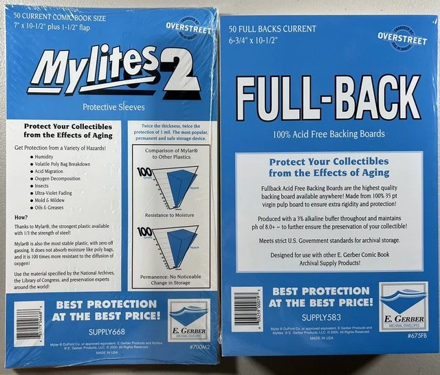 E. Gerber Mylites2 & Full-Back Current (50pcs) Set 700M2/675FB 35pt