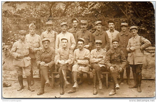 Photo Ancienne Originale 14-18 - Groupe De Militaires En Cuisine - Tirage Argentique 9x14 Cm