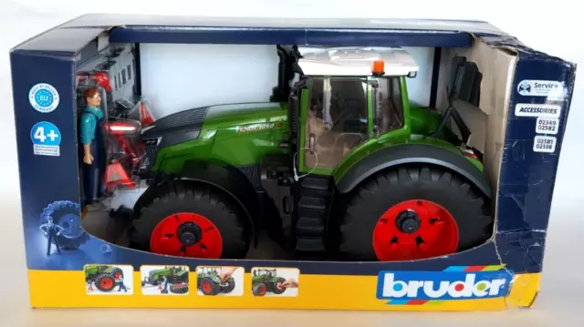 Bruder Fendt 1050 Vario Traktor mit Mechaniker Zubehör 04041 Maßstab 1:16