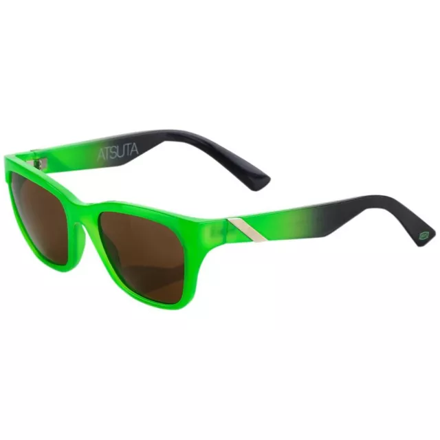 100% ATSUTA  Motorcycle Sunglasses Neon Green/Black ADULT **NEW** Free Post