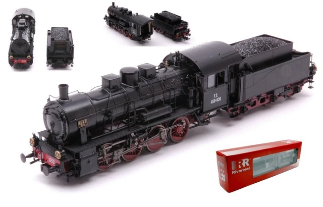 RIVAROSSI FS STEAM LOCOMOTIVE GR 460 OXIDE RED/BLACK LIVERY PERIOD II 1 ...