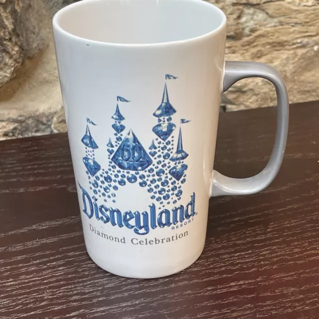 Starbucks Disneyland 60th Diamond Celebration Coffee Mug 16 oz White