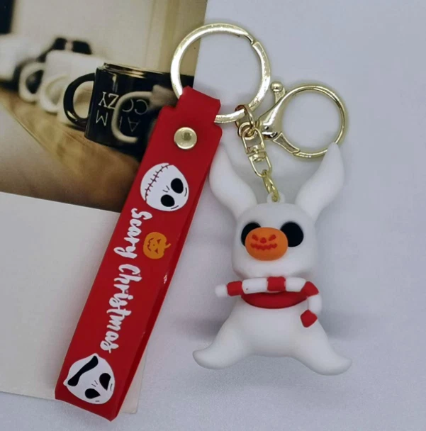 New Disney Zero Cartoon PVC Handbags Bags Hanger Pendant Keychains Key Rings
