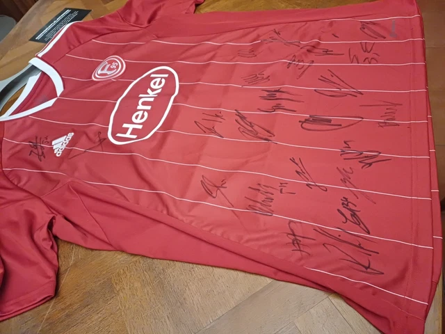 Maillot Collector Everton - 125 Ans, Signé à La Main Par Plus De 10 Joueurs - Certificat D'authenticité Inclus