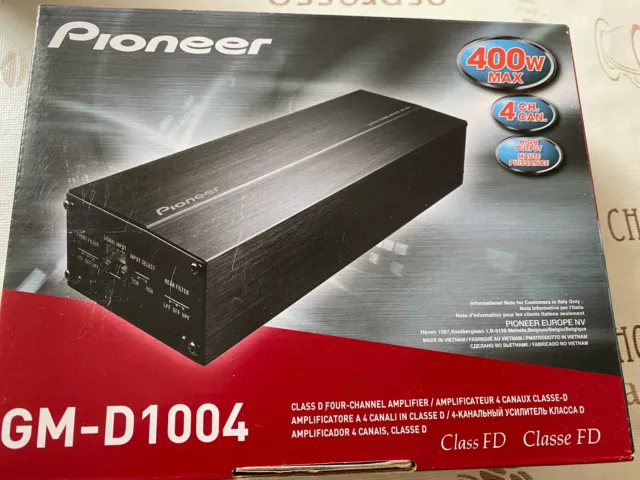 PIONEER GM-D1004 - 4-Kanal Car Verstärker / AMP - 400 Watt MAX