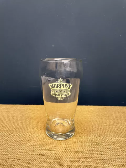 Vintage Murphy's Irish Stout Pint Glass - Collectible - Bar Beer Breweriana