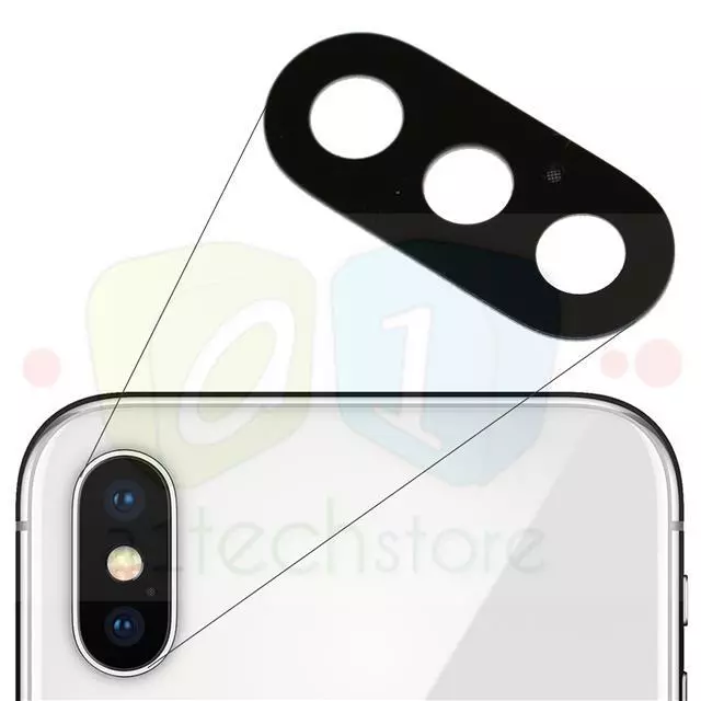 Apple iPhone X Genuine Replacement Rear Glass Camera Lens Repair Part Adhesive