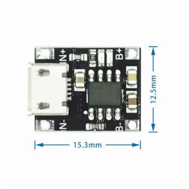 Mini Lithium -Batterie -Lademodul 1A Ladeplatte 4056 Modul 18650 Ladegerät -HY
