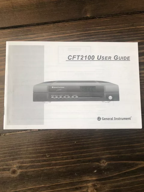 General Instrumemt CFT2100 Retro Cable User Guide