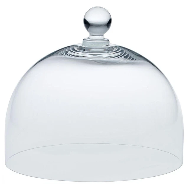 Cloche En Verre Transparent Pour Gâteau - Diamètre 16 Cm, Hauteur 12 Cm - Protection Et Présentation