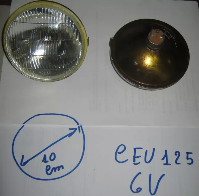 Feux Phare Lampe 6V Cev 125 ducati Benelli Motobi Mv Morini Malanca