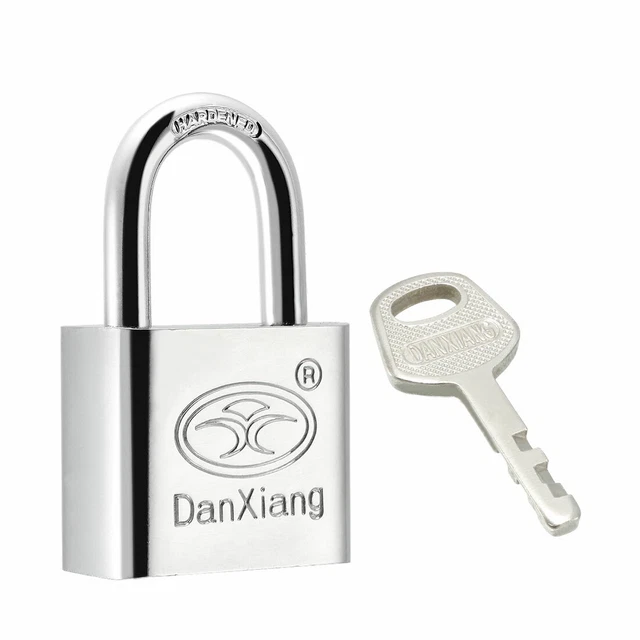 Corps 30 mm large Acier inoxydable chromé cadenas s'entrouvrant manille