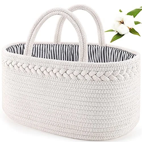 ABenkle Baby Diaper Caddy, Nursery Storage Bin and Car Organizer for Diapers ...