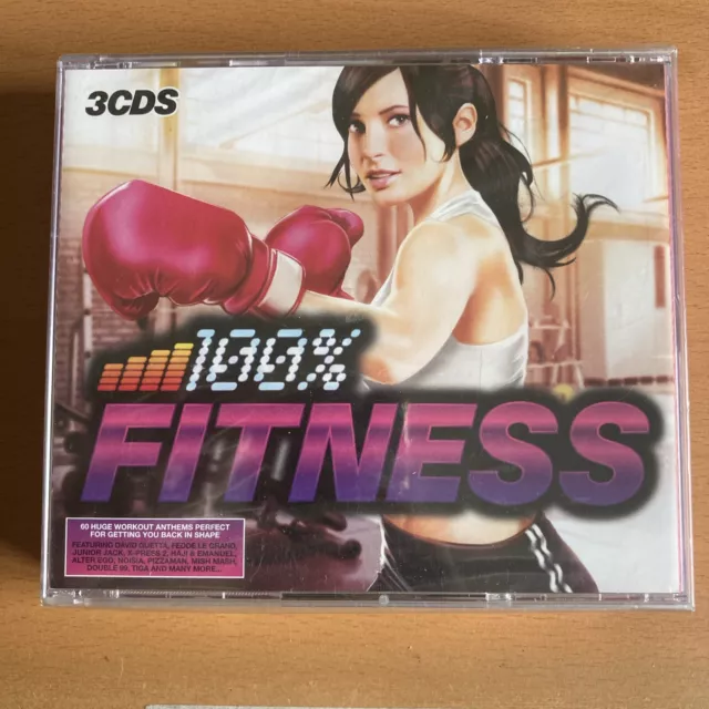 100% Fitness Various Artists 3 Cd Set New Sealed 60 Huge Workout Anthems