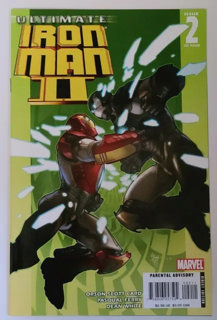 Ultimate Iron Man Ii #2 (Marvel 2007Series)Nos Est~9.4+Nm Grade Orson Scott Card