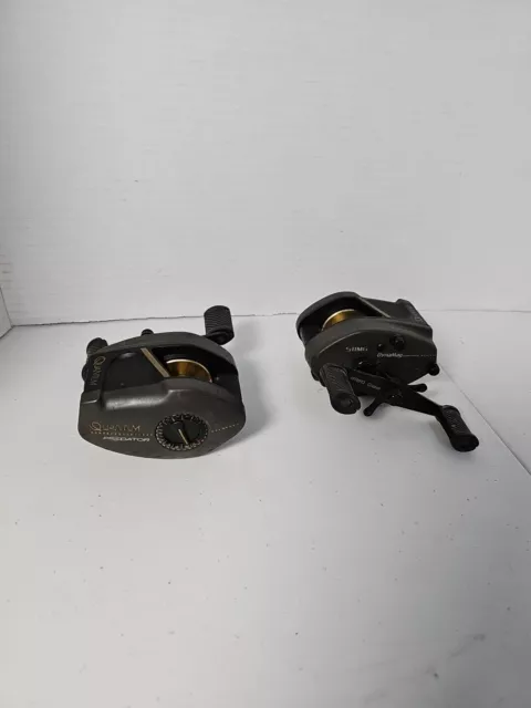 Lot Of (2) Quantum PREDATOR 511MG Pro Grip Baitcasting Fishing Reel, Baitcaster