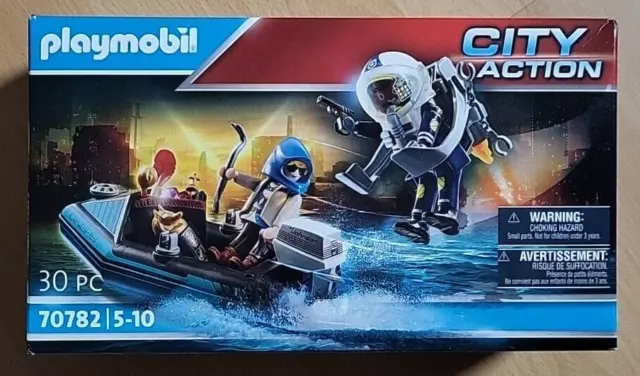 Playmobil 70782 Polizei-Jetpack Festnahme des Kunsträubers Originalverpackt neu