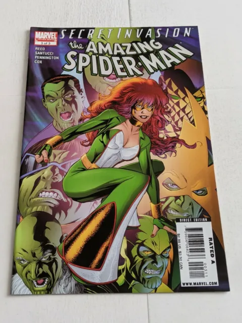 Secret Invasion The Amazing Spider-Man #3 December 2008 Marvel Comics