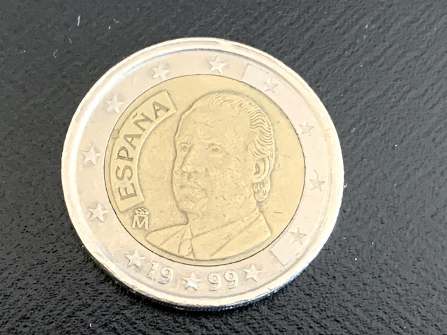 2 EUROS ESPAGNE 1999 Anomalies Tailles Etoiles EUR 2,10 - PicClick FR