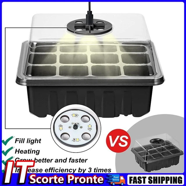 Semenzaio Con Luce MQFORU 2 Vassoi Da 80 Celle - Timer Intelligente, 3 Modalità, Per Germinazione Semi - Foto 9