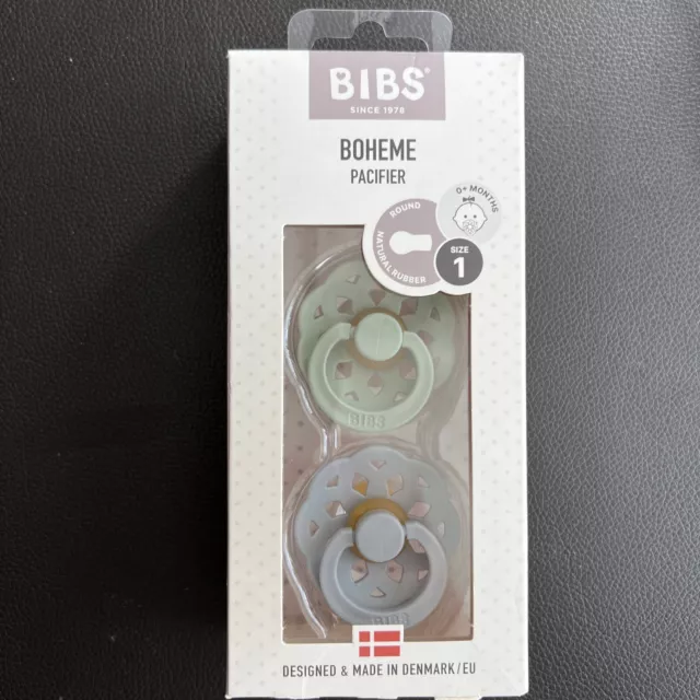 BIBS Schnuller Boheme 2er-Pack BPA frei Kirschform 0+ Monate