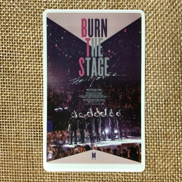 BTS GROUP #15 [ Burn The Stage Movie Official Ticket Photocard Photo ] / New /+G