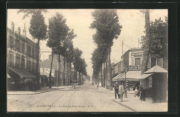 1904 CPA Alfortville, La Rue du Pont d'Ivry