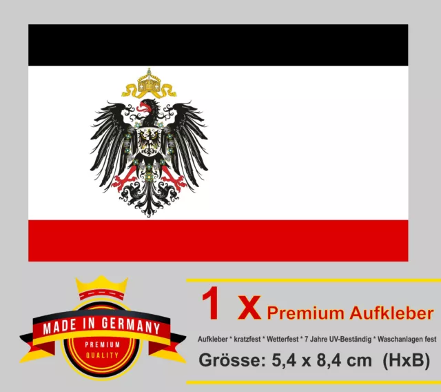 ⭐️ AUTO AUFKLEBER Deutsches Kaiserreich Reich Adler Krone Wappen Kaiser  Sticker⭐ EUR 3,45 - PicClick DE