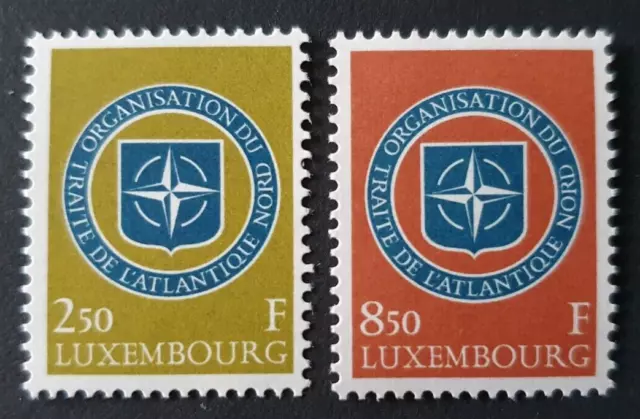 1959 Luxembourg Luxemburg Set 10 Years Nato Vf Mnh