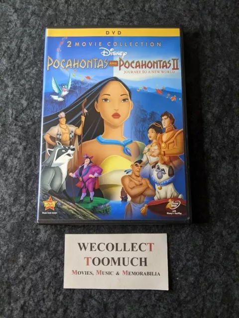 Pocahontas / Pocahontas Journey To A New World 1995 DVD 2012 Disney 2 Disc Set