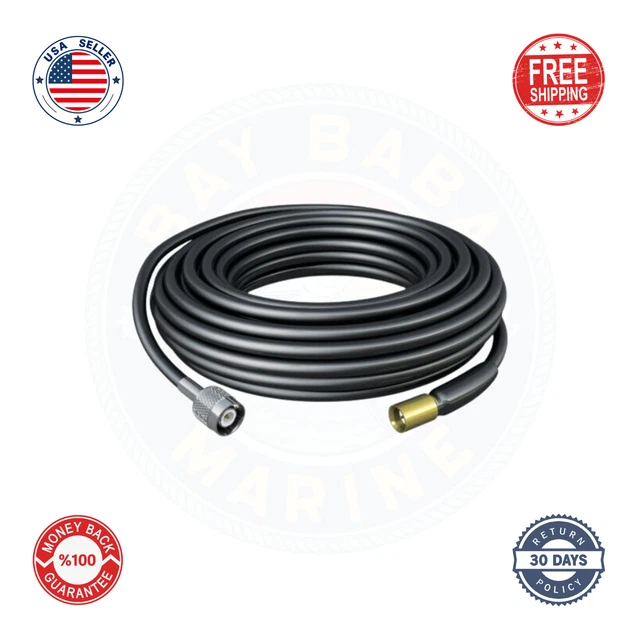 SHAKESPEARE 50' Extension Cable Pre-installed SMB and RNC connectors SRC-50