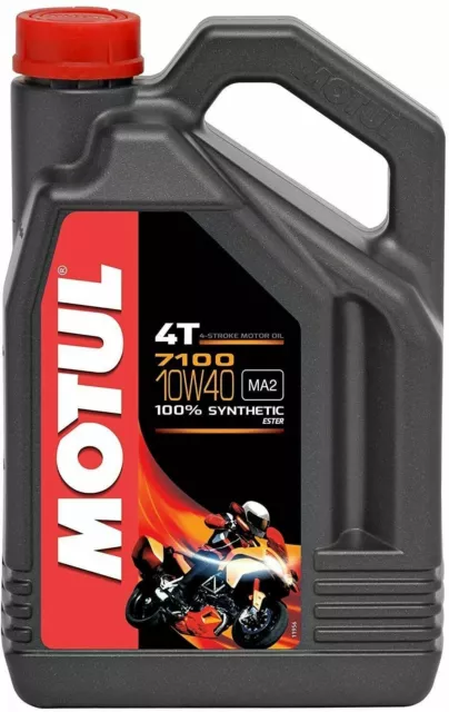 HUILE moto MOTUL 7100 100% SYNTHÈSE 10W40 4 LITRES