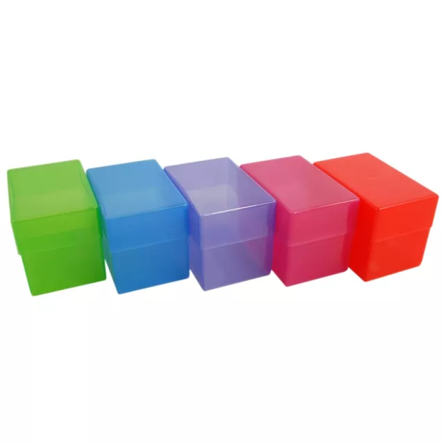 WestonBoxes Plastic Business Card Boxes - Holds 250 Business Cards - 70mm Deep