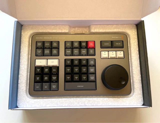 Blackmagic Design DaVinci Resolve Speed Editor - Black JP Model - Fast Ship