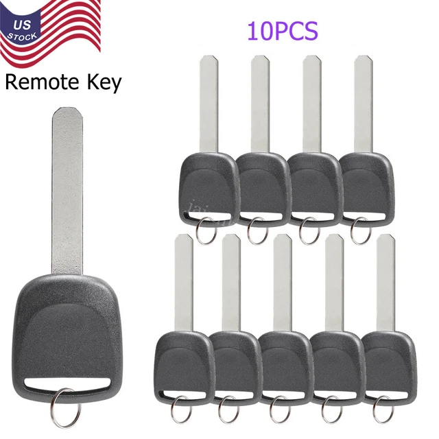 10x Ignition Key Blanks for Honda Transponder chipped key Uncut ID 46 HO03PT