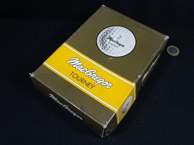 ancienne boite vintage balles de golf mac gregor TOURNEY