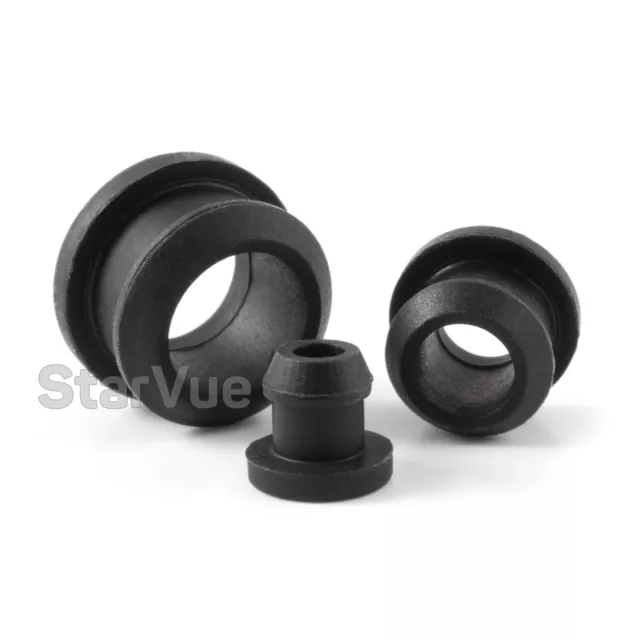 Grommet Snap-On Open Silicone Rubber Hole Plug Bung Wire Cable Protect Bush