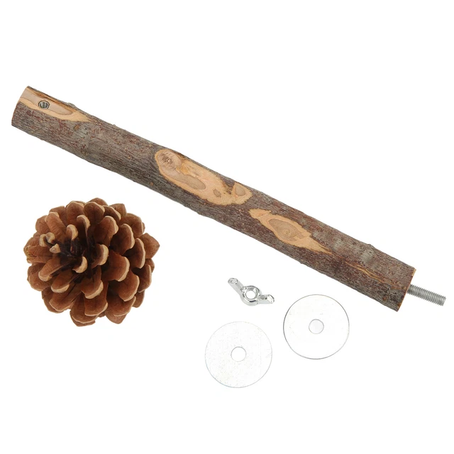Natürliche Barsch Vogel Stand Pole Kauen Applewood Vogel Barsch Kfig Zubehr Ode