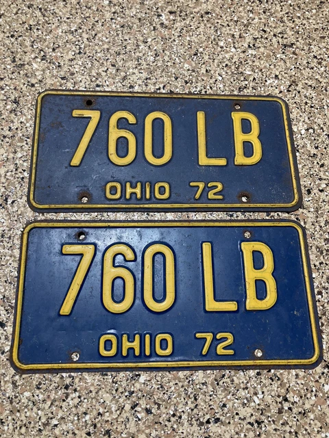 US Ohio, License Plates, Automobilia, Transportation US Ohio, License Plates, Automobilia, Transportation