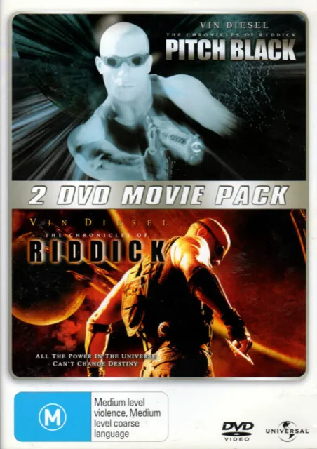 'Pitch Black' + The Chronicles Of Riddick' - Vin Diesel - 2 Movie 2 DVD Set