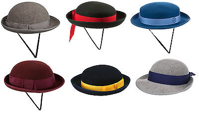 Tradizionale Ragazze Feltro Scuola Uniforme Cappelli - Molti Colori E Stili - Da