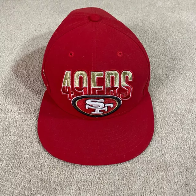 San Francisco 49ers Hat Adult 7.5 Snapback Red New Era NFL Football Embroidered